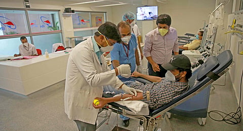 The recent view on discontinuing the use of plasma therapy comes a day after a meeting of ICMR-National Task Force for COVID-19. (File Photo | Shekhar Yadav, EPS)