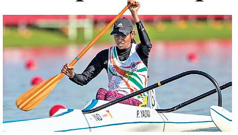 India's Prachi Yadav qualified for the semi-finals of the women's VL2 200m.