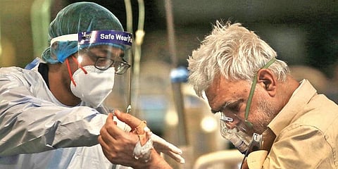 Second wave of Covid-19 has brought complications like mucormycosis, pulmonary fibrosis, hypertension. (File Photo | PTI)