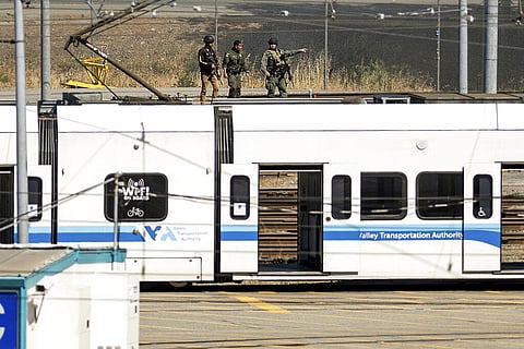 Law enforcement officers respond to the scene of a shooting at a Santa Clara Valley Transportation Authority (VTA) facility on Wednesday, May 26, 2021, in San Jose, California. (Photo | AP)