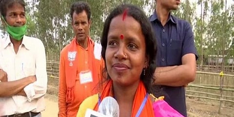 BJP's Saltora constituency candidate Chandana Bauri (Photo | ANI)
