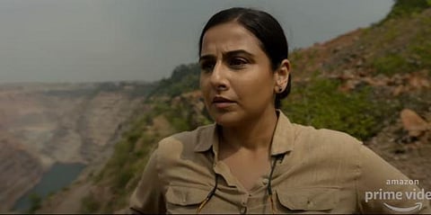 Still from Vidya Balan's upcoming film 'Sherni'. (Photo | YouTube Screengrab)