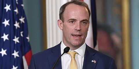 UK Foreign Secretary Dominic Raab (Photo | AP)