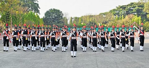 The attestation parade of the first batch of 83 women soldiers at Dronacharya Parade Ground of Corps of Military Police Centre & School in Bengaluru | PTI