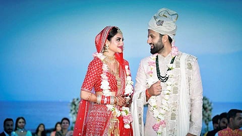 The couple had got married in the presence of close relatives and friends in the port town in Mugla province on the southern Aegean coast of Turkey.