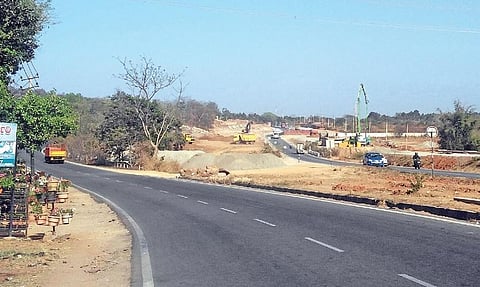 A stretch of the Mysuru-Bengaluru Highway in Bidadi | KPN
