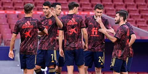 Spanish football team (Photo | AFP)
