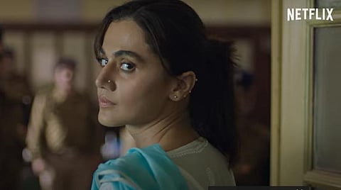 Taapsee Pannu in a still from 'Haseen Dilruba' (Photo | YouTube screengrab)