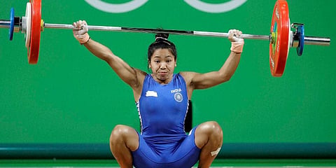 Indian weightlifter Mirabai Chanu (Photo | AP)