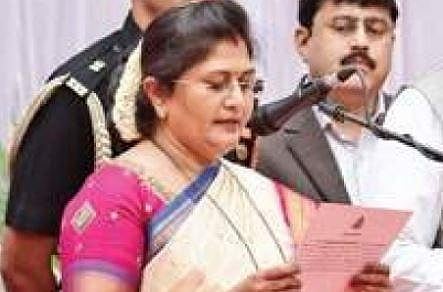 Minister for Women and Child Development Shashikala Jolle