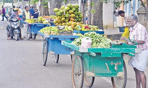 Representational image of street vendors (Photo | Pushkar V, EPS)