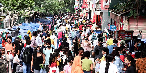 Markets reopened on Monday as part of government's order of gradual unlocking of COVID-induced restrictions, in New Delhi. (Photo| Parveen Negi, EPS)