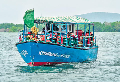 Boating operation to Bhavani Island in Vijayawada resumes on Thursday | Prasant Madugula
