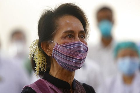 Ousted Myanmar leader Aung San Suu Kyi (Photo | AP)