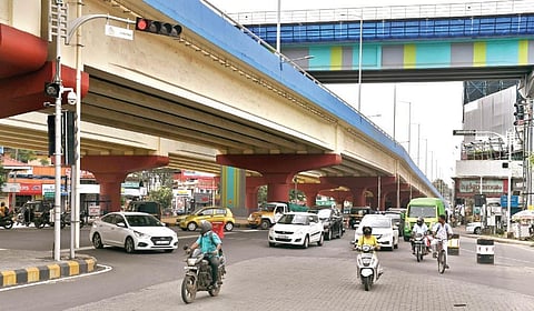 Even after the launch of the Vyttila flyover, traffic blocks are still a common sight at the junction.