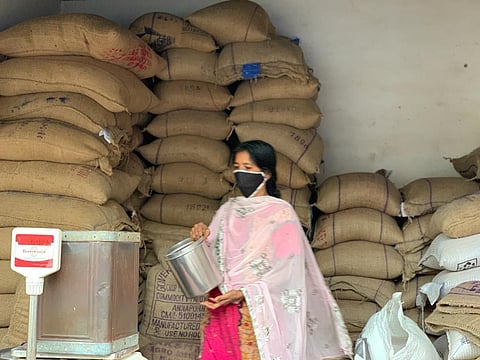 Under the scheme, every beneficiary was entitled to receive 4 kg of flour and one kg of rice cleaned and packed at their doorstep. (Representational photo | Ashitha Jayaprakash, Online Desk)
