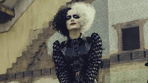 Disney revealed the first look at Emma Stone as Cruella de Vil in Cruella.