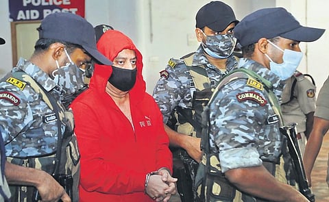 Ravi Pujari being produced at ACJM court in Kochi on Tuesday | A Sanesh