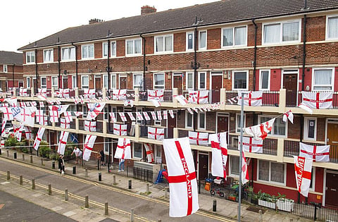 England flags 