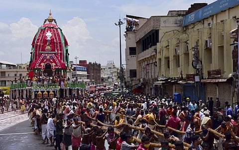 Rath Yatra festival in Puri. 