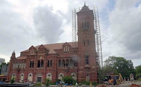 Renovation works carried out at Victoria Public hall in Chennai |  Martin Louis