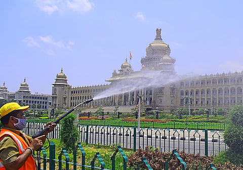 Vidhana Soudha in Bengaluru. (Photo | Pandarinath B/EPS)