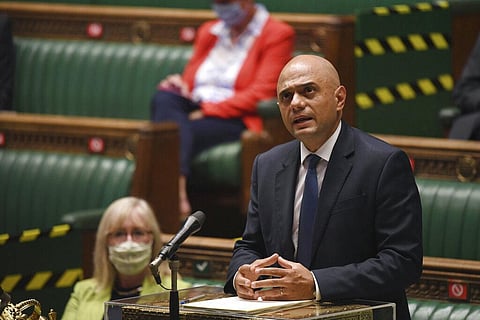 Britain's Health Secretary Sajid Javid. (Photo  | AP)