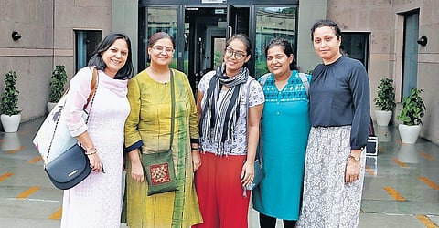 The team (from left) Dr Shikha Yadav, Dr Archana Chugh, Sujithra Shankar, Harsha Rohira, and Dr Sushmita G Shah; illustrations of their enhanced strategy