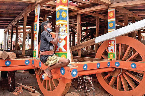 Srimandir servitors testing negative for Covid-19 would be allowed to participate in the pulling of the three chariots. (File photo | Express)