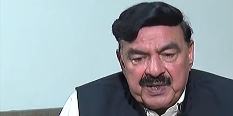 Pakistan's Minister of Interior Sheikh Rashid