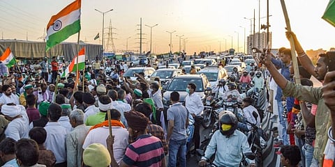 Farmers' Protest against new Agriculture bill. (File Photo | EPS)