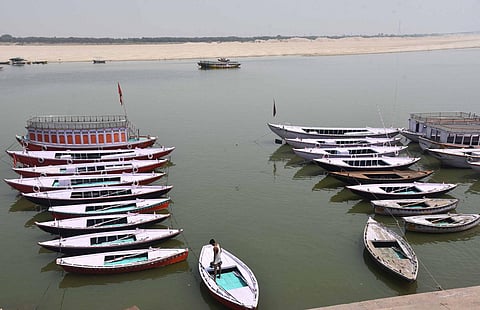 A Ganga ghat in Varanasi. (Photo | EPS/C Rupani)