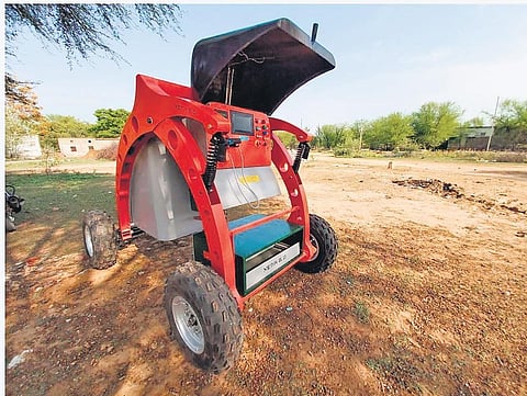 The GPS-enabled, waterproof, all-terrain equipment, a donation by Gujarat Urja Vikas Nigam Ltd.