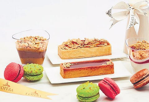 L’Opéra range of healthy vegan macaroons, tarts and verrines