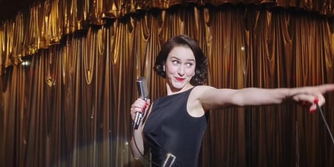 Brosnahan plays the titular role of stand-up comic Midge on the acclaimed Amazon Prime Video show, The Marvelous Mrs. Maisel. (YouTube screengrab)