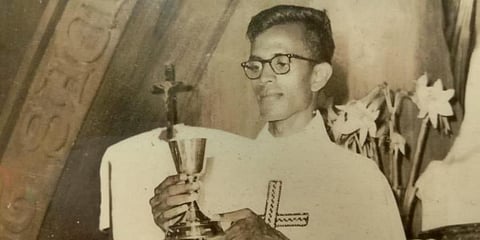 Father Stan Swamy left Tiruchy to Dindigul to study in a priesthood college.