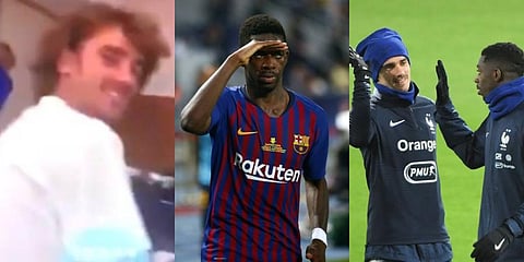Barcelona's French duo Ousmane Dembele and Antoine Griezmann are at the centre of a racism controversy.  (File Photos)
