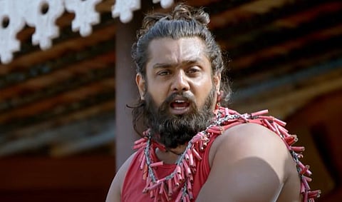 Actor Dhruva Sarja in a still from 'Pogaru' (Photo | YouTube screengrab)