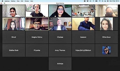 A screenshot of an earlier session organised by Rereeti Foundation