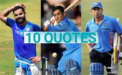 As MS Dhoni turns 40, let us take a look at 10 quotes about 'Captain Cool' that define his legacy. (Photo | PTI)