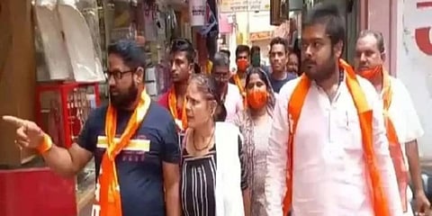 The Kranti Sena has been running a campaign against Muslims applying 'mehndi' on hands of Hindu women. (Photo | YouTube Screengrab)