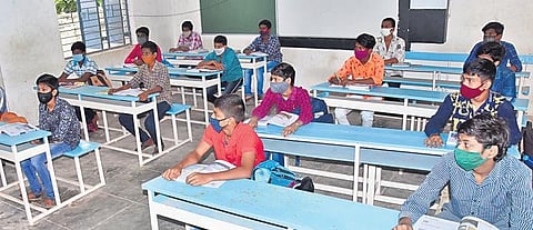 Laptops are being given to the students of classes 9th to 12th instead of financial assistance of Ammavodi, as per their choice. (Representational Image)