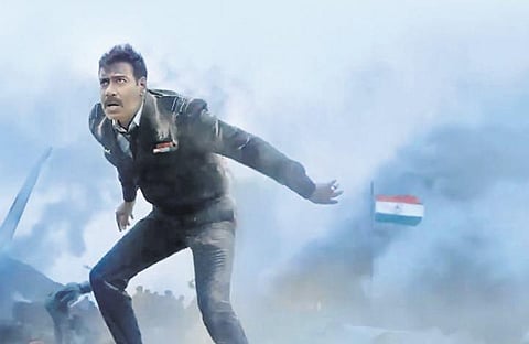 Ajay Devgn in his recent movie, 'Bhuj: The Pride of India'