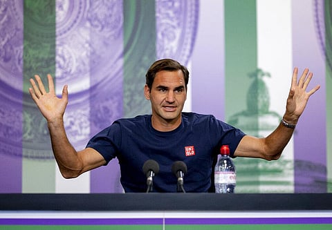 Switzerland's Roger Federer at a press conference.  (File Photo | AP)