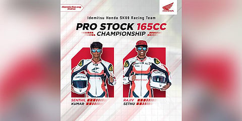 Senthil Kumar and Rajiv Sethu (Photo Courtesy: Team Honda)
