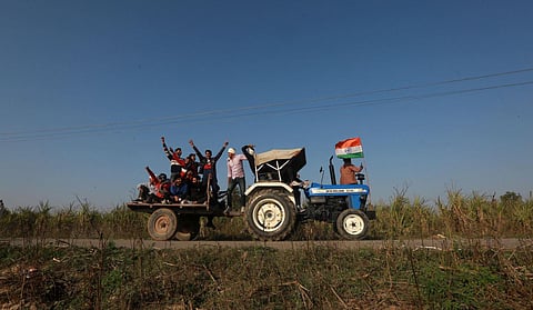 Protesters have blocked the Jalandhar-Phagwara stretch of the national highway near Dhanowali village of Jalandhar district. (Representational Photo | Shekhar Yadav, EPS)