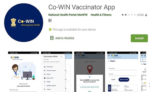 The ICMR was designated as the nodal agency for the collection of vaccination data for such participants by the ministry. (Google Play Store Screengrab)