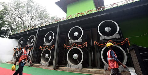 The Delhi cabinet had approved the smog tower project in October last year. (Photo | Parveen Negi, EPS)