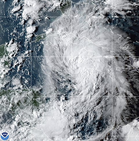 Tropical Storm Ida in the Caribbean Sea (Photo | AP)