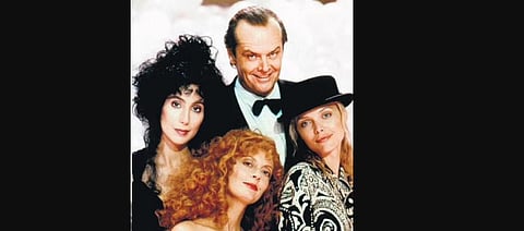 The 1987 film starred Jack Nicholson, Cher, Susan Sarandon and Michelle Pfeiffer.
